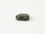 Fish Design Amulet Inscribed with the cartouche of Queen Ahmose Nefertari, Steatite (glazed)