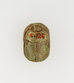 Scarab Inscribed Amunrehotep, Pottery