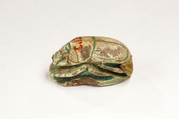 Scarab Inscribed with the Name Amtenhotep, Steatite, glazed
