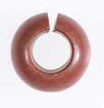 Penannular Earring, Red Jasper