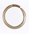 Ribbed Penannular Earring, Gold