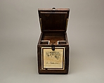 Cosmetic Box of the Royal Butler Kemeni, Cedar, with ebony and ivory veneer and silver mounts