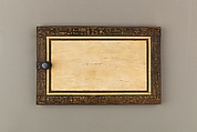 Cosmetic Box of the Royal Butler Kemeni, Cedar, with ebony and ivory veneer and silver mounts
