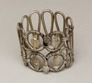 Bracelet or armlet with uraei, Silver