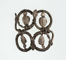 Part (?) of a bracelet or armlet with uraei, Silver