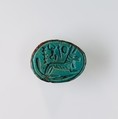 Scarab Inscribed With the Name Aakheperenre (Thutmose II), Glazed steatite