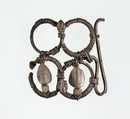 Part (?) of a bracelet or armlet with uraei, Silver
