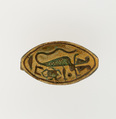 Stamp Seal Inscribed with the Throne Name of Thutmose I, Faience