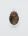 Scarab depicting a griffin, Green paste