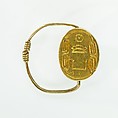 Scarab Finger Ring of Senwosret III, Amethyst, gold