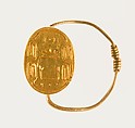 Scarab Finger Ring of Senwosret III, Amethyst, gold