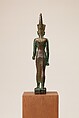 Statuette of Neit, Cupreous metal with precious metal inlay