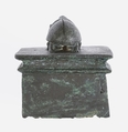 Rhinoceros beetle box, Cupreous metal