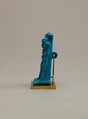 Amulet depicting Isis, Horus, and Nephthys, Faience