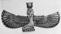 Winged Goddess, Faience