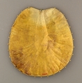 Disk Made of Two Sheets of Gold, One Concave the Other  Decorated with Feathers or Palm Fronds, Gold