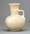 Jug with rope pattern, Crystalline and banded travertine (Egyptian alabaster)