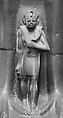 Statue of Horus as a falcon protecting King Nectanebo II, Metagraywacke