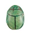 Scarab Inscribed for Hatshepsut, Steatite (glazed)