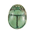 Scarab Inscribed for Hatshepsut, Steatite (glazed)