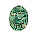 Scarab Inscribed for Hatshepsut, Steatite (glazed)