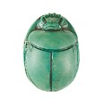 Scarab Inscribed for the God's Wife Hatshepsut, Steatite (glazed)