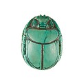 Scarab Inscribed for the God's Wife Hatshepsut, Steatite (glazed)