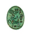 Scarab Inscribed Hatshepsut United with Amun, Steatite (glazed)