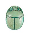 Scarab Inscribed Hatshepsut United with Amun, Steatite (glazed)