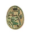 Scarab Inscribed Hatshepsut United with Amun, Steatite (glazed)