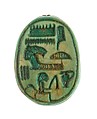 Scarab Inscribed Hatshepsut United with Amun, Steatite (glazed)