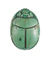 Scarab Inscribed Hatshepsut United with Amun, Steatite (glazed)