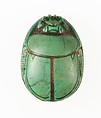 Scarab Inscribed Hatshepsut United with Amun, Steatite (glazed)