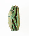 Scarab Inscribed with the Name Hatshepsut, Steatite (glazed)