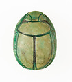 Scarab Inscribed with the Name Hatshepsut, Steatite (glazed)