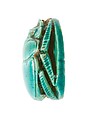 Scarab Inscribed with the Name Maatkare (Hatshepsut) with a Falcon Above, Steatite (glazed)
