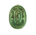 Scarab Inscribed for Maatkare (Hatshepsut), Steatite (glazed)