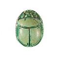 Scarab Inscribed Maatkare (Hatshepsut), She Lives, Steatite (glazed)