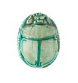 Scarab Inscribed Maatkare (Hatshepsut), She Lives, Steatite (glazed)