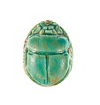 Scarab Inscribed Maatkare (Hatshepsut), She Lives, Steatite (glazed)