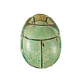 Scarab Inscribed Maatkare (Hatshepsut) Living, Steatite (glazed)