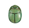 Scarab Inscribed for the Perfect God Maatkare (Hatshepsut), Steatite (glazed)