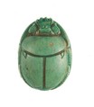 Scarab Inscribed for the King of Upper and Lower Egypt Maatkare (Hatshepsut), Steatite (glazed)