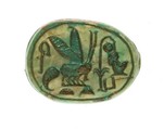 Scarab Inscribed for the King of Upper and Lower Egypt, Maatkare (Hatshepsut), Steatite (glazed)