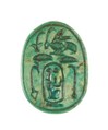 Scarab Inscribed King of Upper and Lower Egypt Maatkare, Having Dominion, Steatite (glazed)