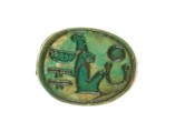 Scarab Inscribed for Maatkare (Hatshepsut), Lord of the Two Lands, Steatite (glazed)