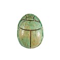 Scarab Inscribed for Maatkare (Hatshepsut), Lord of the Two Lands, Steatite (glazed)