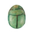 Scarab Inscribed Lord of the Two Lands Maatkare (Hatshepsut), Steatite (glazed)