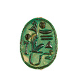 Scarab Inscribed Maatkare (Hatshepsut), Given Life Forever, Steatite (glazed)