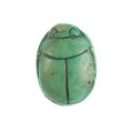 Scarab Inscribed Lord of the Two Lands Maatkare (Hatshepsut), Living Forever, Steatite (glazed)